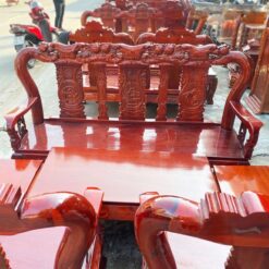 Bộ Salon Gỗ Tràm Chạm Khắc Phúc Lộc Thọ 2