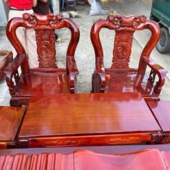 Bộ Salon Gỗ Tràm Chạm Khắc Phúc Lộc Thọ 1