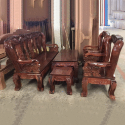 Bộ Salon Gỗ Tràm Cột 10 Phong Cách Cổ Điển