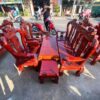 Bộ Salon Gỗ Tràm Đỉnh Nghê Màu Đỏ Cánh Gián 3