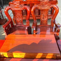 Bộ Salon Gỗ Tràm Đỉnh Nghê Màu Đỏ Cánh Gián 2