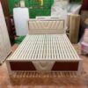 Giường Sắt Ốp Nệm Màu Kem 2m Mềm Mại