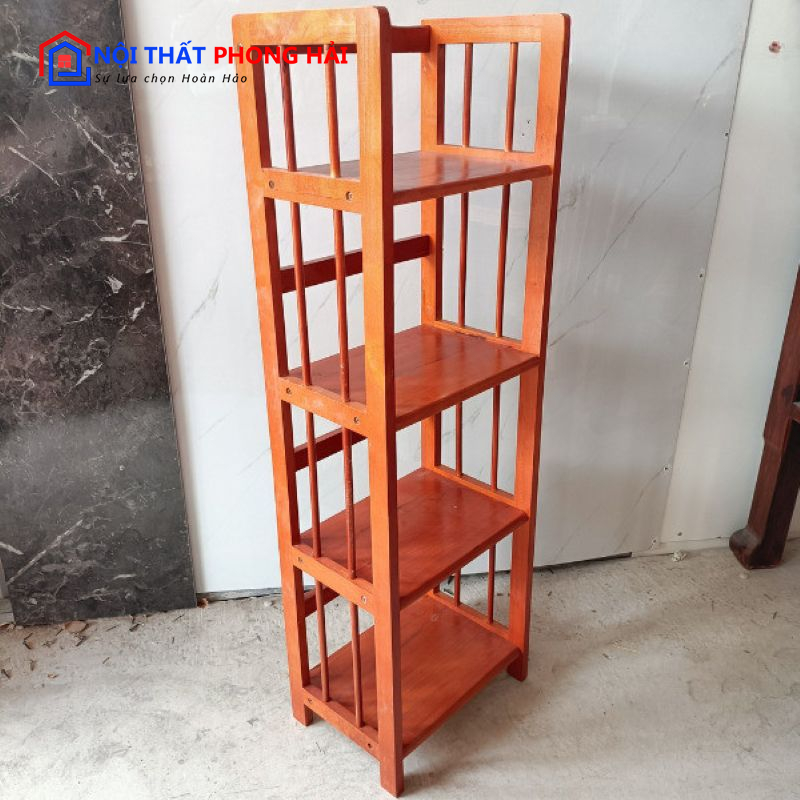 Kệ Gỗ Tự Nhiên 4 Tầng 40CM 4