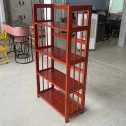 Kệ Gỗ Màu Nâu Đỏ 4 Tầng 2