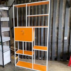 Tủ Hồ Sơ Khung Sắt Trắng 2m