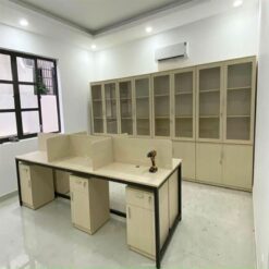 Tủ Hồ Sơ MDF Cánh Kính 2m